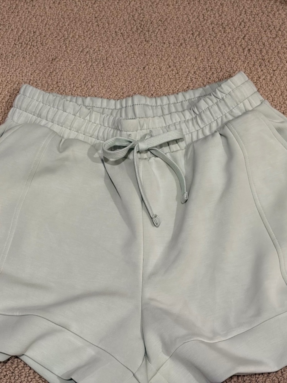 New Rae Mode Luxe Scuba Elastic Waist Drawstring Shorts Pockets Modal Comfy - Picture 4 of 9